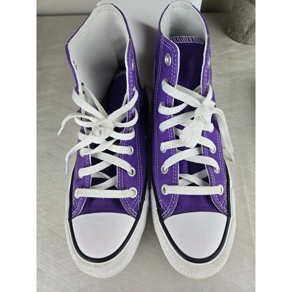 Converse Chuck Taylor All Star Purple High Top Sneakers Womens 7 Mens 5 - Picture 12 of 12
